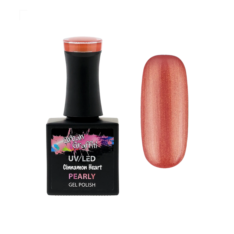Cinnamon Heart - UGGP-A0904 Urban Graffiti Red-Orange Pearl Gel Polish 15ml